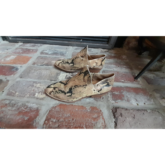 Lucky Brand Snakeskin Ankle Boots - Picture 6 of 8